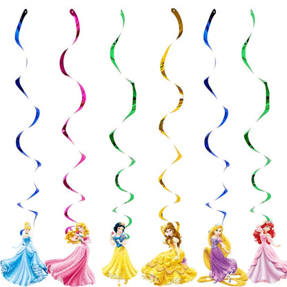 Princess Party Decorations Kids Girls Birthday Supplies Include Paper Cup Plate Napkin Balloon Banner Tablecloth Cake Topper Good Vibrations
