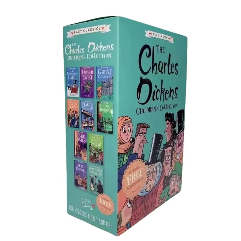 10 Book/set The Charles Dickens English Story Picture Books for Children Learn English Reading Books Good Vibrations