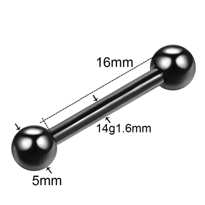 1PC Stainless Steel Heart Shaped Tongue Ring Barbell Tongue Piercing Cute Bar Ear Tragus Studs Labret Piercing Body Jewelry Good Vibrations