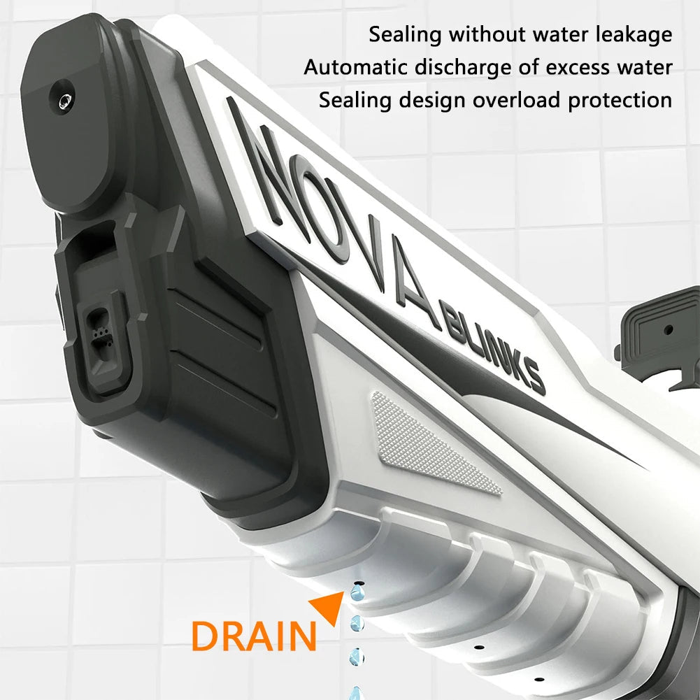 Automatic Electric Water Gun Auto Suction Water Guns for Adult Kids Battery Powered Squirt Blaster Summer Pool Beach Outdoor Toy Good Vibrations