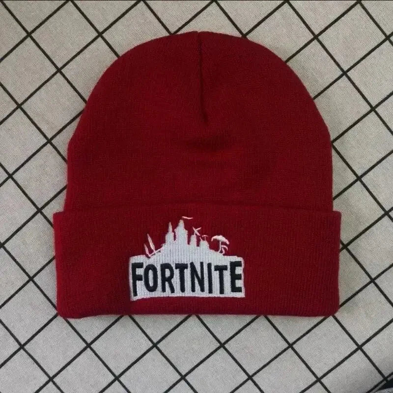 Fortnite Hats Knitted Solid Cute Anime Hat Lady Autumn Female Caps Warmer Bonnet Men Casual Cap Good Vibrations