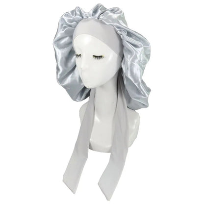 Women Satin Solid Sleeping Hat Night Sleep Cap Hair Care Bonnet Nightcap For Women Men Unisex Cap Bonnet De Nuit Shower Turban Good Vibrations