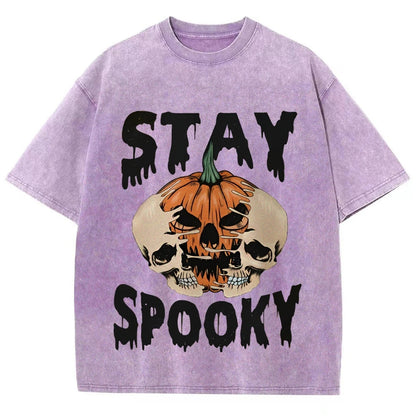 Neutral Style Retro Outfit T-Shirt Pure Cotton High Quality Pumpkin Letter Graphic Printing Fashion Trend Loose Short Sleeves Good Vibrations