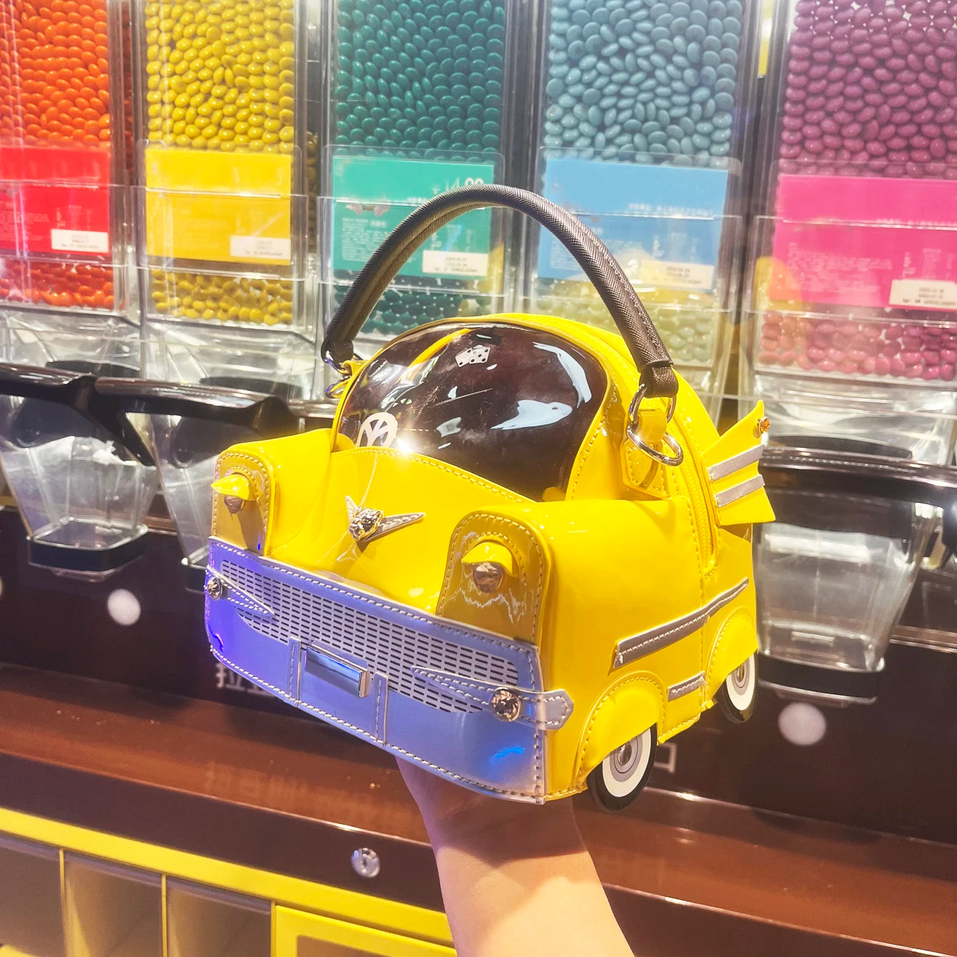 Designer Purses and handbag Women's bag Purse pu leather high quality handmade handbags Cute funny Shape Shoulder bag Good Vibrations