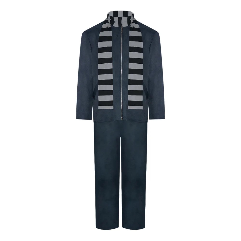 Movie GRU cosplay costume coat pants scarf for men male disguise dress-up party fantasy outfits Halloween carnival suit Good Vibrations