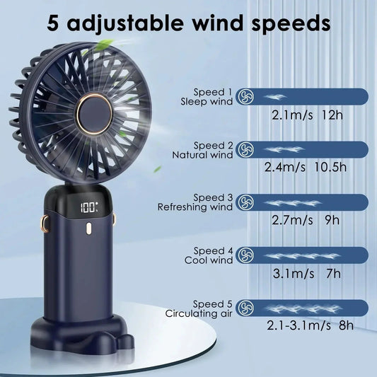 New Electric Fan Portable Air Conditioner Mini Cooler Rechargeable Neck Fans for Home Free Shipping Hand Usb Conditioning Blades Good Vibrations