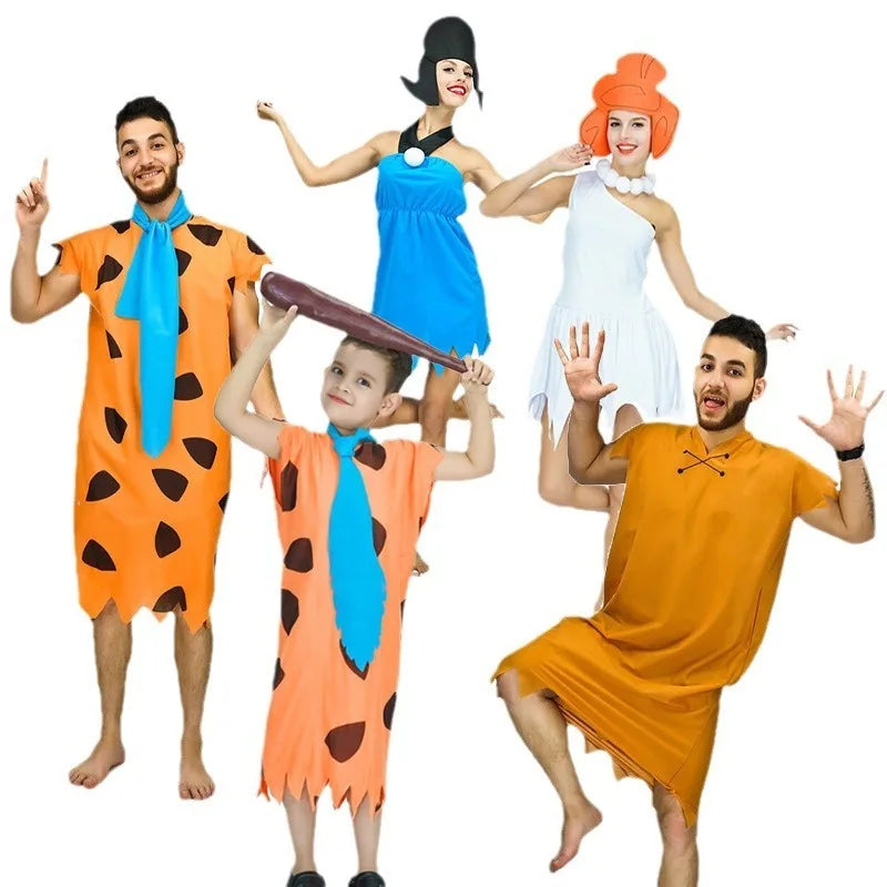 Primitive Cosplay Costumes Cosplay Party Costumes Wild Man Stage Performance Costumes Adult and Child Halloween Cosplay Costumes Good Vibrations