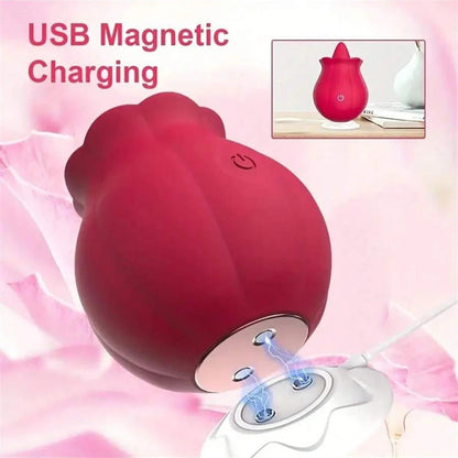 Powerful Swing Tongue Licking Vibrator Female Rose-toy Oral Nipple Clitoris Stimulator Massager Adults Goods Sex Toys for Women Good Vibrations