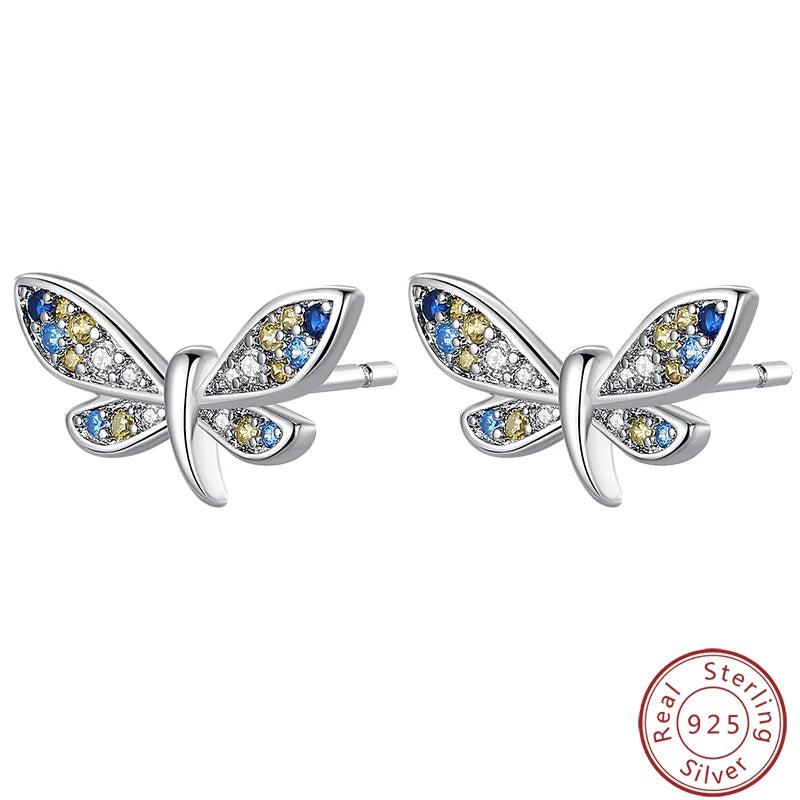 Women's Earrings 925 Sterling Silver Ocean Cute Pet Insect Plant Multi Style Earrings Fit Anniversary Delicate Jewelry Gifts Good Vibrations