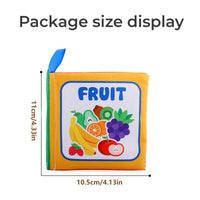 4 Pages Enlightenment Early Learning Books Children Black and White Cloth Book for Kids Montessori Educational Toys Good Vibrations