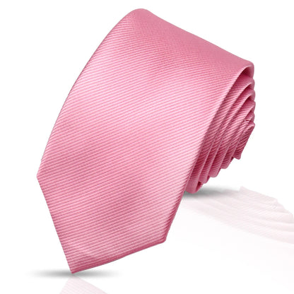 Ties For Men Solid Necktie Wedding Business Ties 7.5cm Slim Coffee Wine Classic Neckties Mens Business Gift Fashion Gravats Good Vibrations