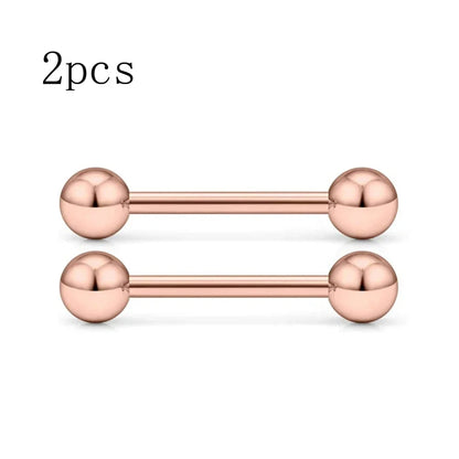 14G Tongue Rings Nipple Rings Surgical Steel Barbell Nipplering Body Piercing Jewelry for Women Men 12MM 14MM 16MM 18MM Bar Leng Good Vibrations