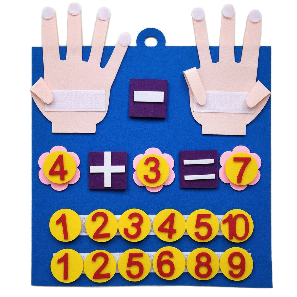 Toddler Montessori Toys Felt Finger Numbers Math Toy Children Counting Early Education Learning Game For Kids Intelligence Good Vibrations