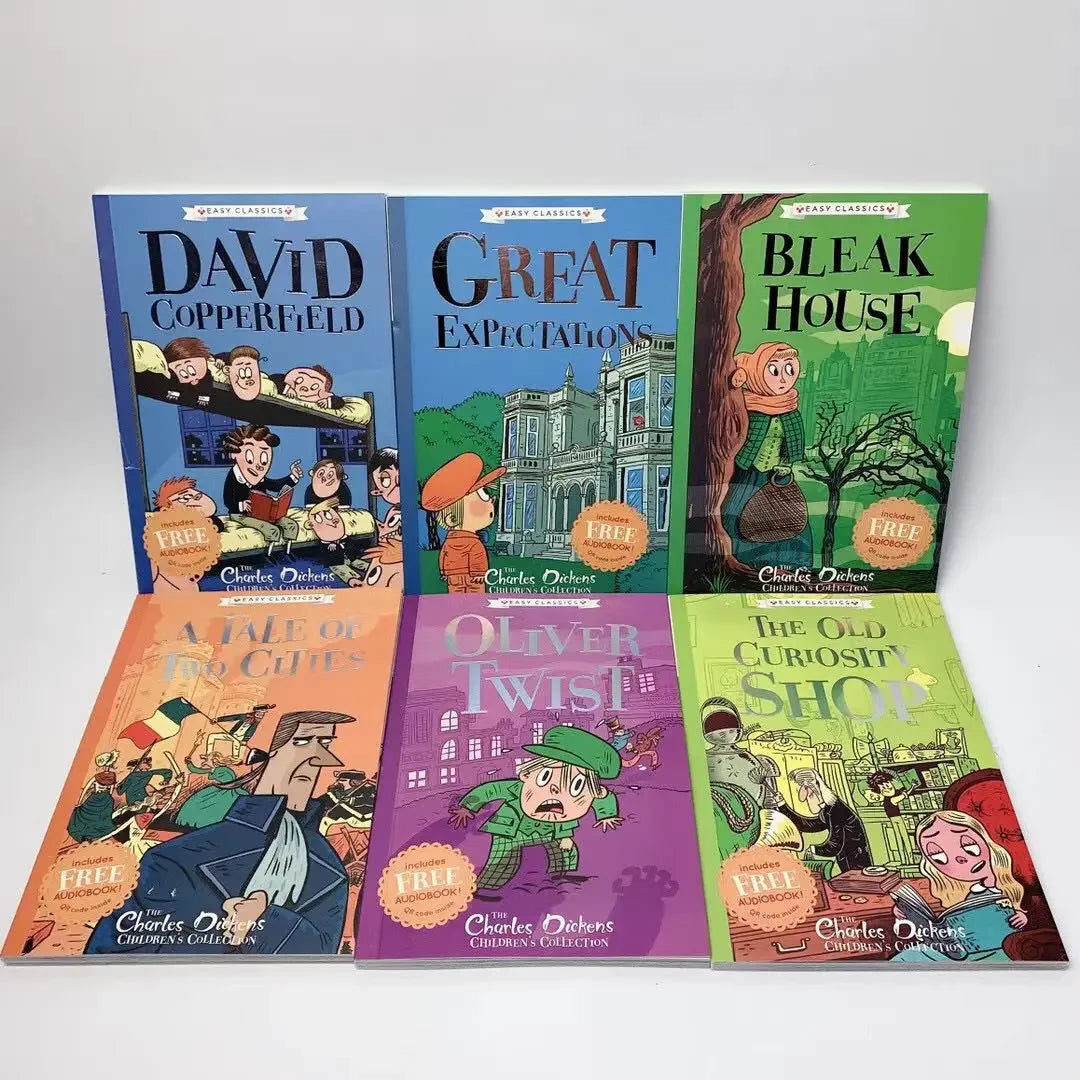 10 Book/set The Charles Dickens English Story Picture Books for Children Learn English Reading Books Good Vibrations