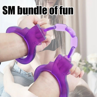 Soft Rubber Foot Cuffs Cuffs Chain Body Restraints Bondage Bondage SM Tools Couples Stimulation Toys Adult Supplies Store