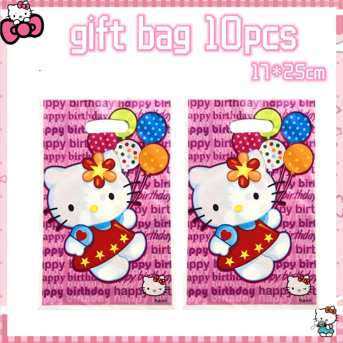 Hello Kitty Birthday Party Decoration Disposable Tableware Cup Plate Tablecloth Balloons Baby Shower Girls Party favors Supplies Good Vibrations