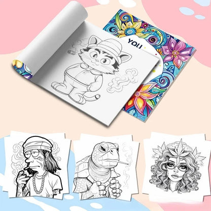 Blacking Me Out: Picture Books for Adults and Teens Coloring Books for Decompressing Relaxing and Imaginative Coloring Good Vibrations