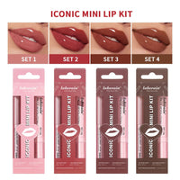 Lip Combo Matte Lipstick + Lip Liner Pen Lip Gloss Set Hydrating Matte Waterproof Long Lasting Lip lipstick set Lip Makeup Set Good Vibrations