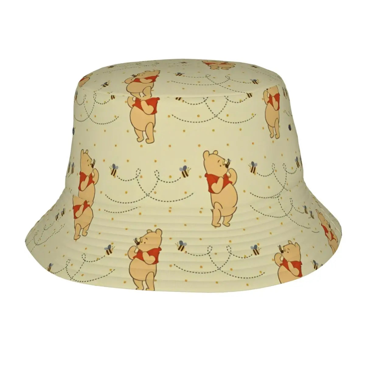 Vocation Getaway Headwear Winnie The Pooh Merch Bucket Hat Unique Women Men Sun Bob Hats Good Vibrations
