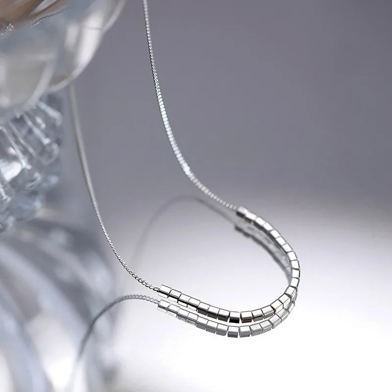 925 Sterling Silver AAA Zircon Necklace Chain High Quality Fashion Jewelry For Women Men Wedding Birthday Party Gift Good Vibrations