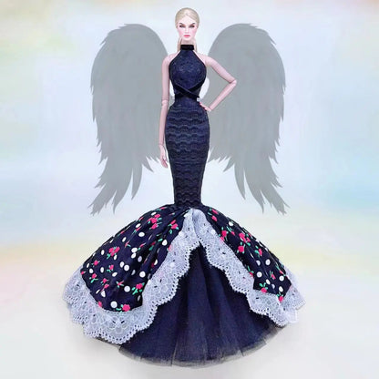 fashion for barbie elegant lady wedding dress for 30cm doll clothes princesa for bjd 1/6 dress long dress accessories Good Vibrations