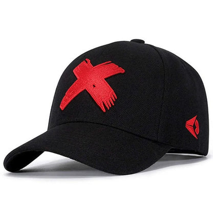 2025 Fashion and Simple New Flat brimmed Hat X Embroidered HipHop Skateboarding Hat Outdoor Leisure Sunshade Baseball Hat Unisex Good Vibrations