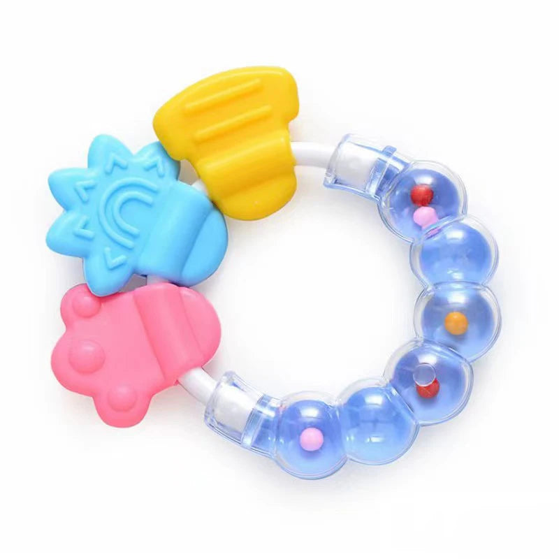 Newborn Baby Chews Food Grade Teethers Training Bed Toy Silicone for Baby Fruit Item Feeding Infant Things Molars Rattle Good Vibrations