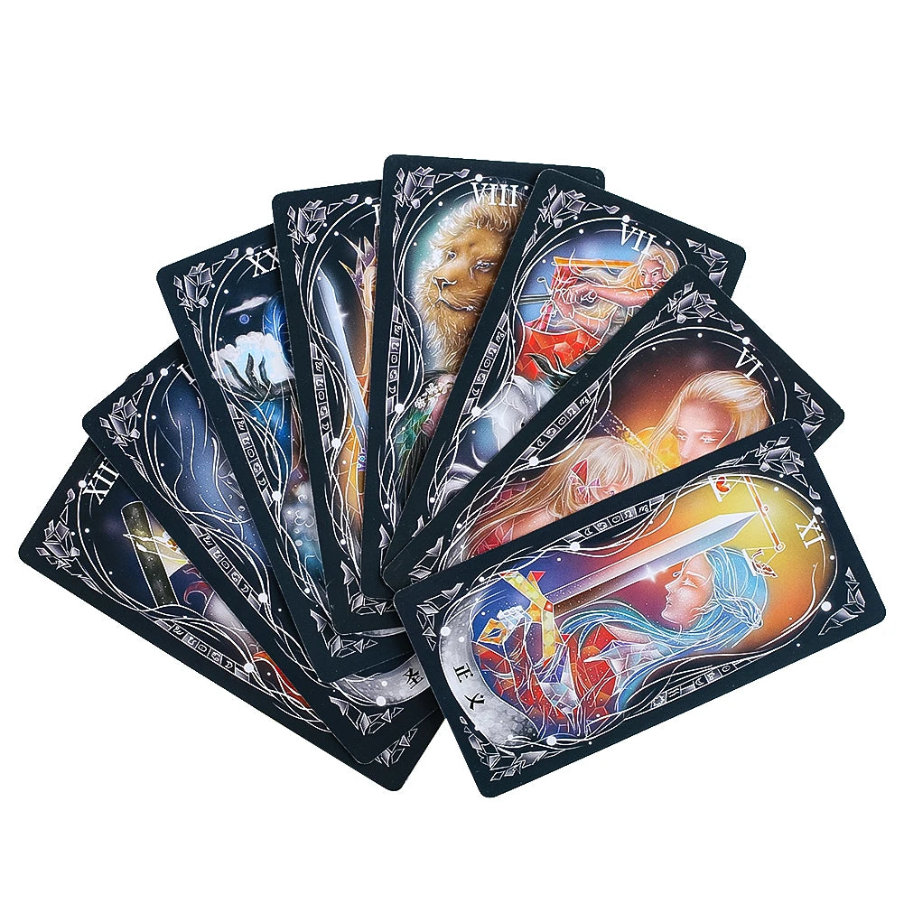Tarot Cards European Mysterious Ancient Divination Tools Western Game Letters Card Nature's Secret Library Party Event Supplies Good Vibrations