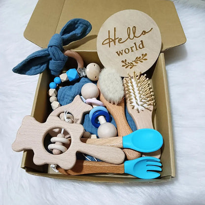10 Pieces Of Personalized Name Newborn Bath Toy Gift Set 0-12 Months Old Baby Rattle Toy Baby Boy Girl Birth Name Plate Gift Set Good Vibrations