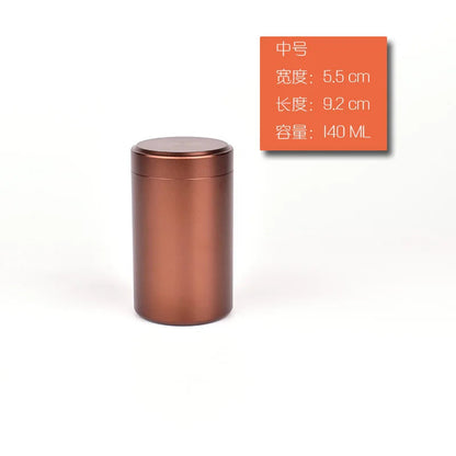 New Airtight Smell Proof Container Quality Stainless Steel Mini Tea Cans Herb Stash Jar Tea Coffee Storage Box Tea Caddies Box Good Vibrations Adult Super Store