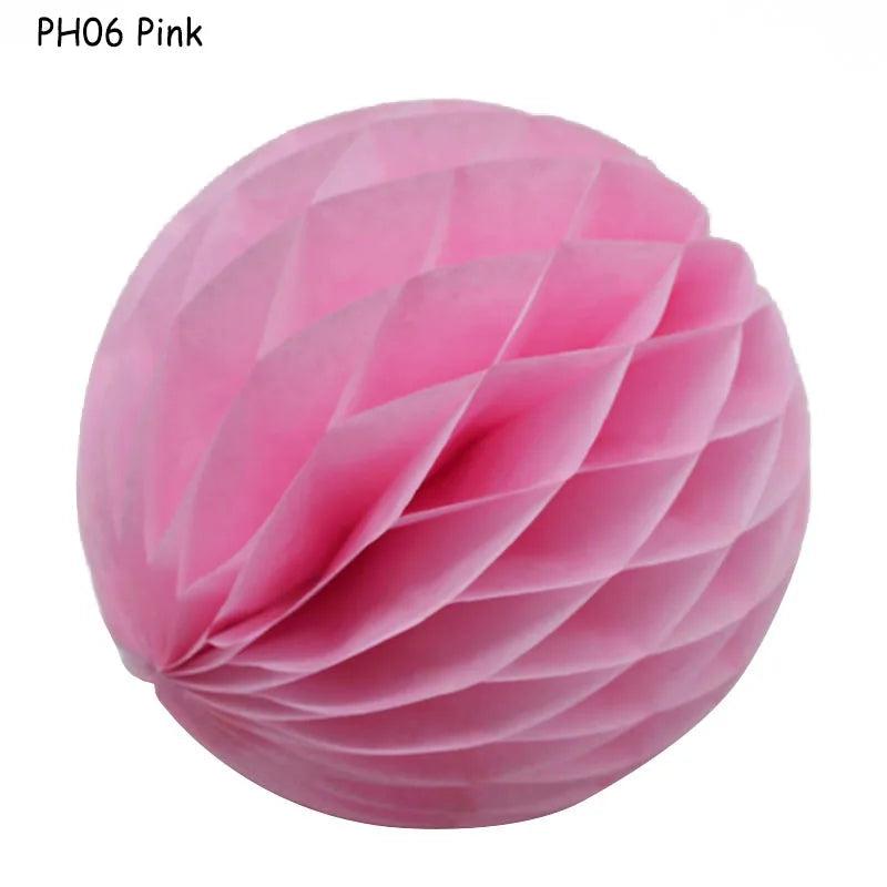 5pcs/lot 10/15cm Decorative Paper Honeycomb Ball Pastel Flower Wedding Kid Birthday Party Decoration Baby Shower Supplies8Z Good Vibrations