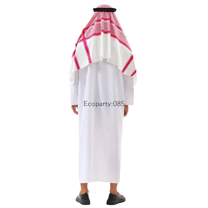 Middle East Arabic Style Costume Suit Robes Men and Women Dubai Tycoon UAE Cosplay Costume Stage Performance Costumes 2025 New Good Vibrations
