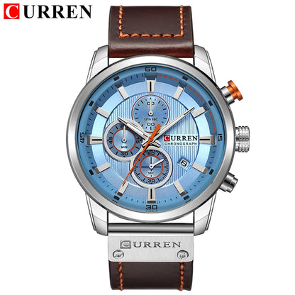 CURREN Fashion Date Quartz Men Watches Top Brand Luxury Male Clock Chronograph Sport Mens Wrist Watch Hodinky Relogio Masculino Good Vibrations