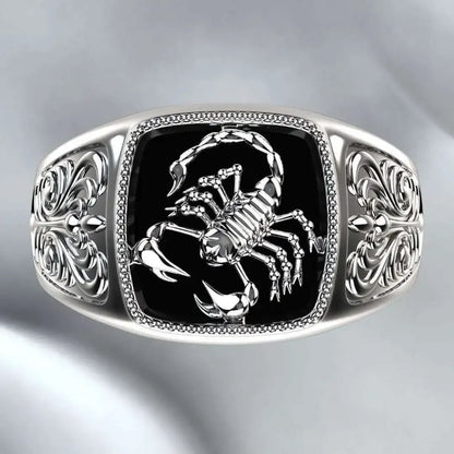Fashion Milangirl Top-quality Gothic Punk  Scorpion Male Retro Ring for Man  Pattern Rings  Men Jewelry  Whole Sale Good Vibrations