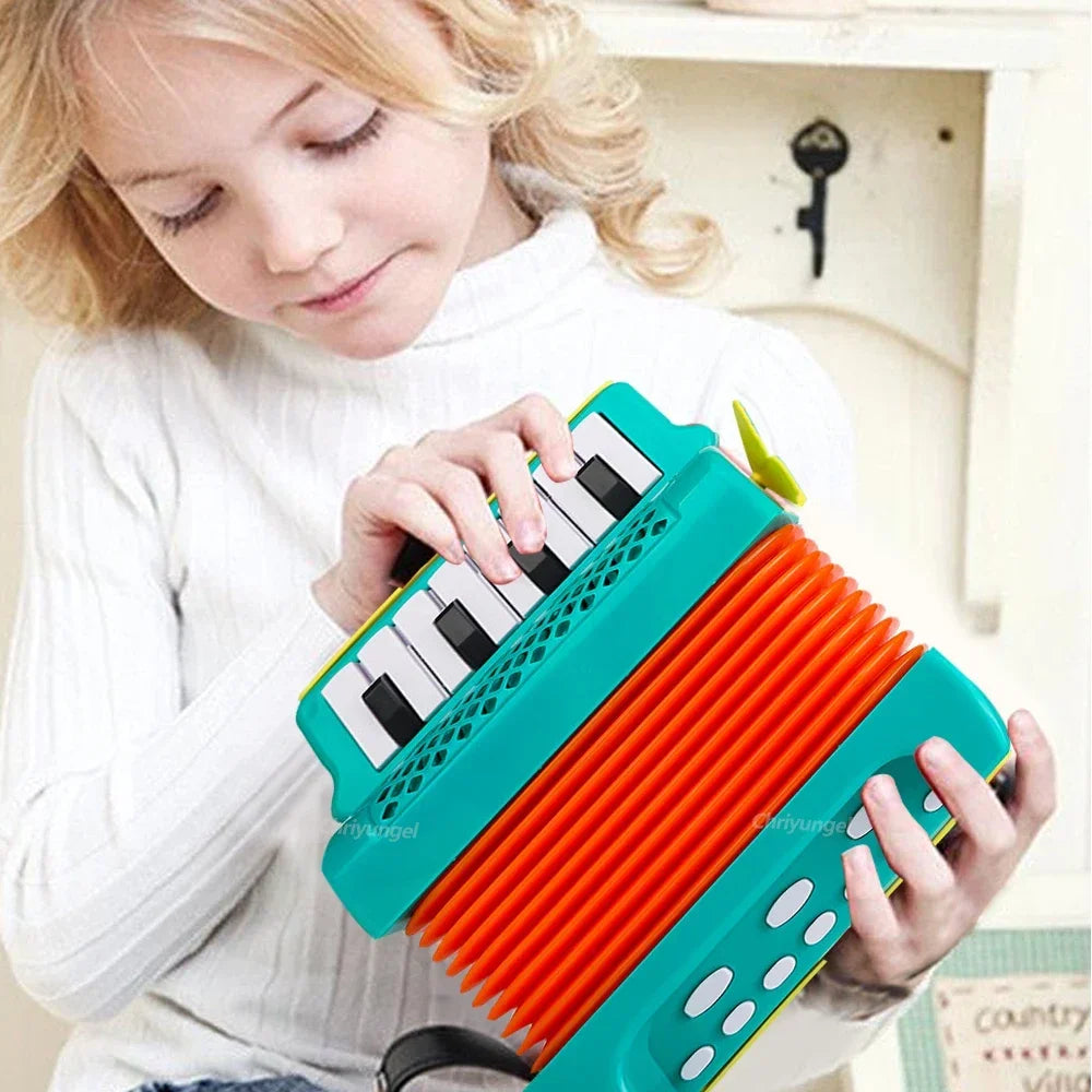 Toddler Accordion Toy - Musical Instrument for Kids, Early Music Exploration Gift for Boys & Girls 3 Years Good Vibrations