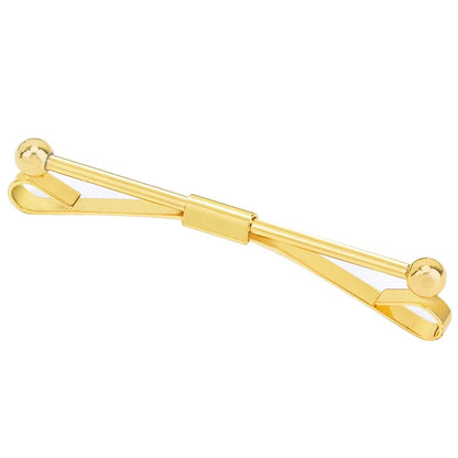 Tie Clip Fashion Style Ties for Men Metal Tone Simple Bar Clasp Practical Clasp Tie Pin for Mens Collar Clip Necktie Accessories Good Vibrations
