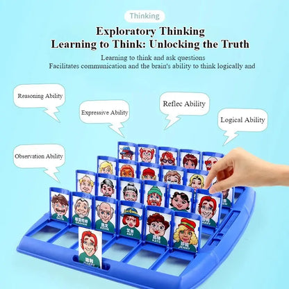 1 Set Guess Who I Am Gift Parent-Child Interactive Double Puzzle Gift Party Favors Good Vibrations