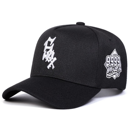 Unisex SOX 9999 Letter Embroidery Baseball Caps Outdoor Adjustable Spring and Autumn Casual Sunscreen Hat Good Vibrations