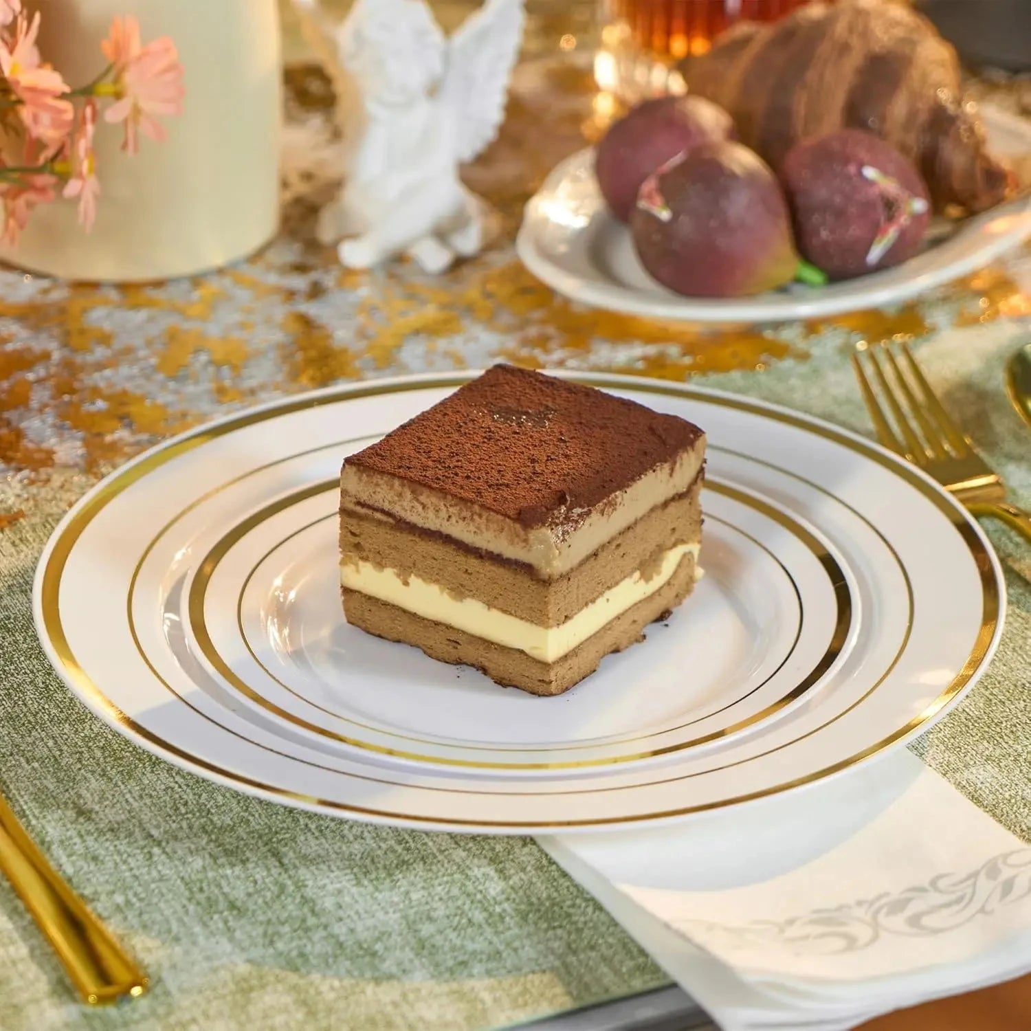 350/700 Pieces Of Tableware Set, Home Disposable Plastic Tableware, Themed Party Decoration, Suitable For Parties, Restaurants Good Vibrations