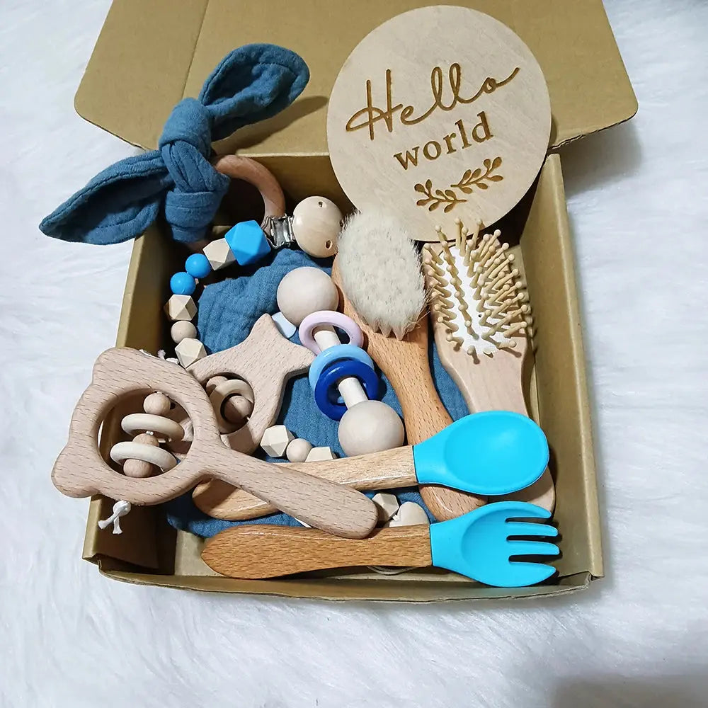 10 Pieces Of Personalized Name Newborn Bath Toy Gift Set 0-12 Months Old Baby Rattle Toy Baby Boy Girl Birth Name Plate Gift Set Good Vibrations