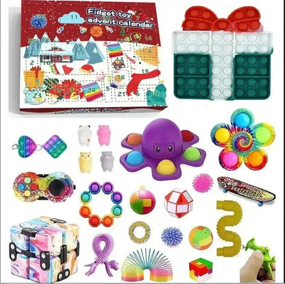 Christmas Advent Calendar for Kid girls boys gift Set for Chritmas Party 24 Days Countdown Calendar calendario de adviento Good Vibrations