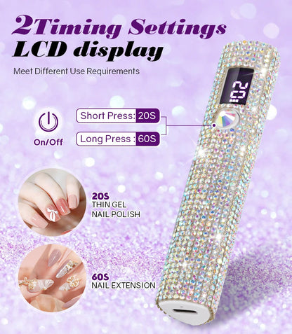 DianaBeauty Handheld Nail Dryer Lamp UV/LED Nail Curing All Gel Polish Nail Art Tool USB Rechargeabl Quick Dry Nail Lamp Good Vibrations Adult Super Store