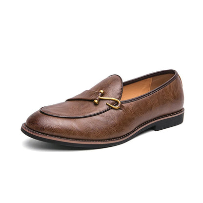 Black Loafers for Men Fashion Stone Pattern Men's Formal Monk Shoes Business Handmade Leather Men's Social Shoes Driving Shoes Good Vibrations