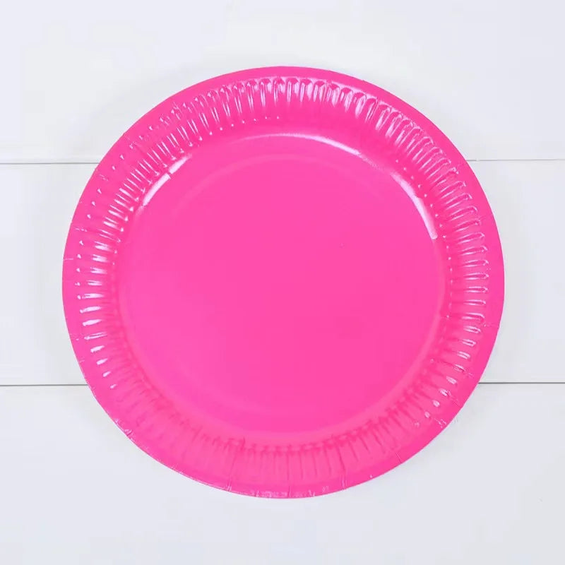 Solid Disposable Tableware Set, Party Supplies, Paper Plates, Wedding, Birthday Party Decor, Adult Favor, Black, Green, Blue, Good Vibrations