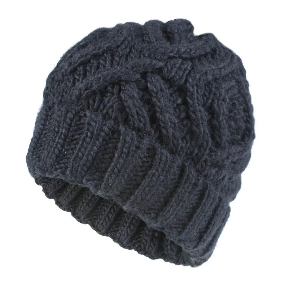 Fashion Warm Knitted Hats Windproof Solid Color Beanie Cap Coldproof Ear Protection for Autumn Winter Good Vibrations