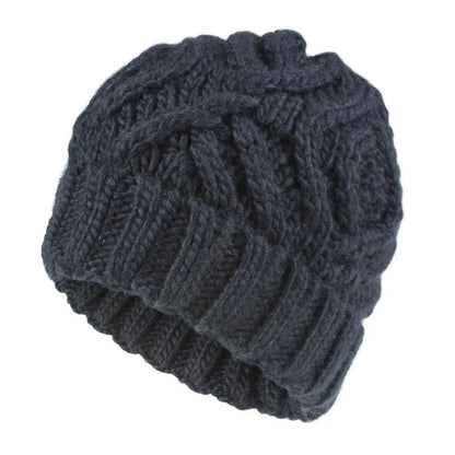 Fashion Warm Knitted Hats Windproof Solid Color Beanie Cap Coldproof Ear Protection for Autumn Winter Good Vibrations