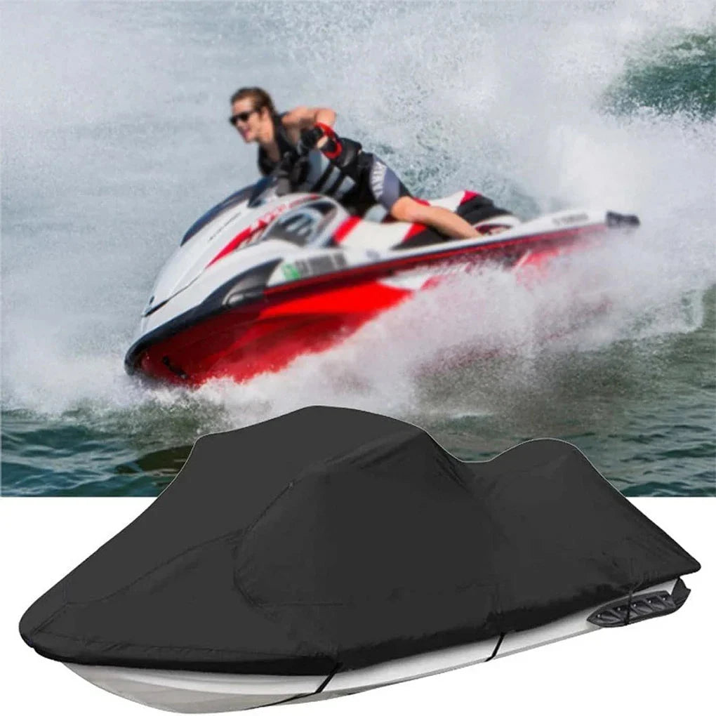 Outdoor Jet Ski Waterproof Cover 210D Dust Cover Marine Grade UV Protection for Seadoo Yamaha Kawasaki Waverunner Polaris Good Vibrations