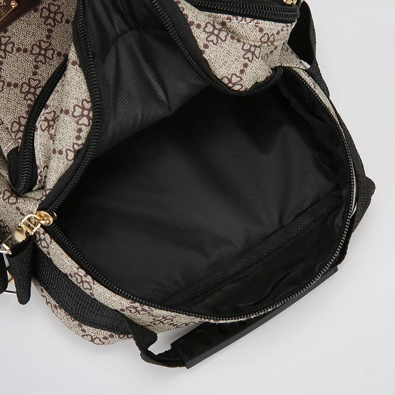 Crossbody Bag Men New Trendy Multi Layer Versatile Shoulder Handbag Casual Business Sling Messenger Bag for Daily Use and Travel Good Vibrations