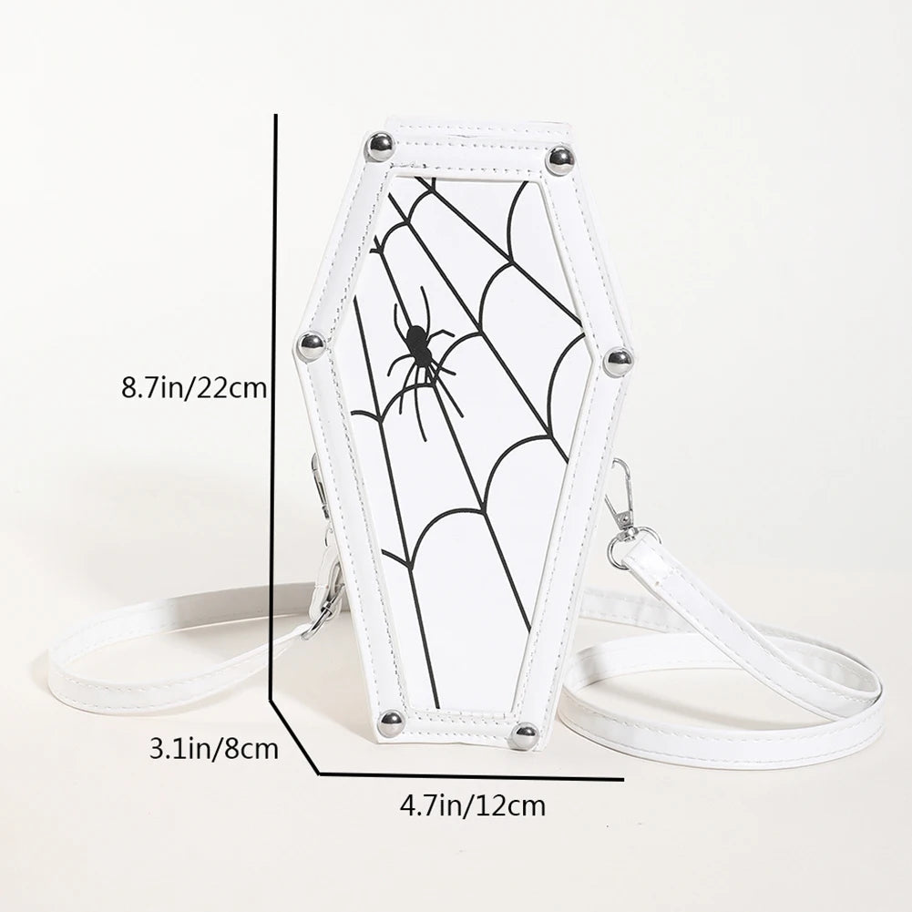 New Coffin Shape Purses Shoulder Bag 2023 Halloween Handbag Crossbody Bag Coffin Purses Women Gothic Women Bag Good Vibrations