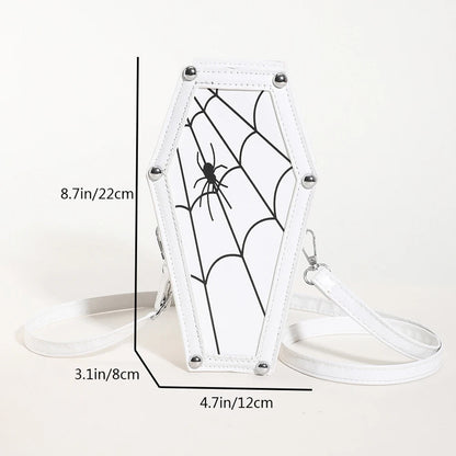 New Coffin Shape Purses Shoulder Bag 2023 Halloween Handbag Crossbody Bag Coffin Purses Women Gothic Women Bag Good Vibrations